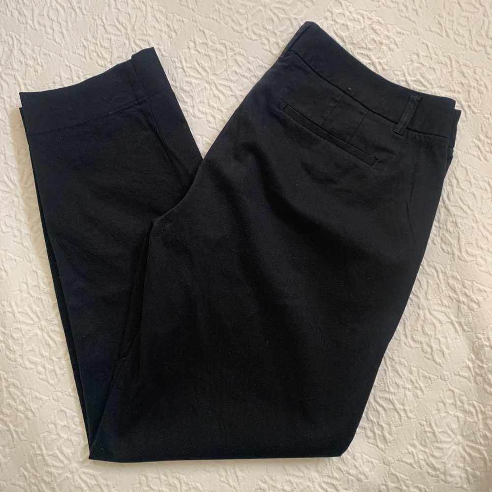 JCrew Stretch Black Skimmer Crop Pant Size 4